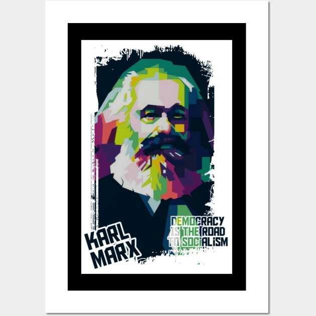 Karl Marx Popart Wall Art by WPAP46